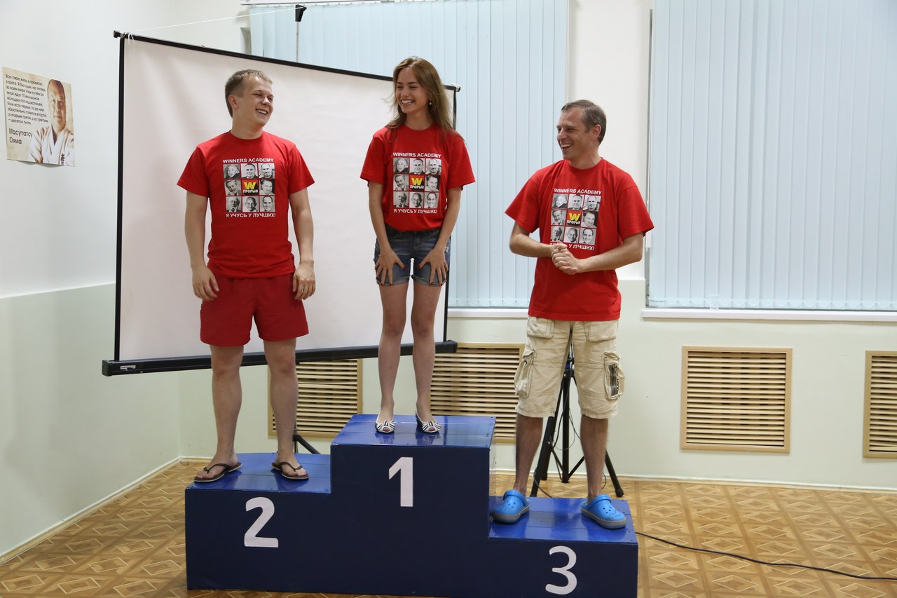 Итоги соревнований за 1-й день прорыва winners academy в Подмосковье, июнь 2014